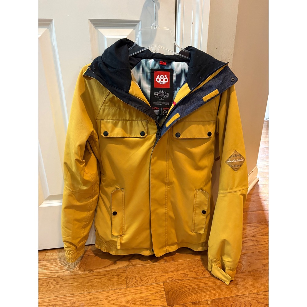 686 Authentic Collection Women Yellow infiDRY 10K Snowboard‎ ski winter Jacket S